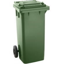 POPELNICE 120 L PLASTOVÁ ZELENÁ S KOLEČKY